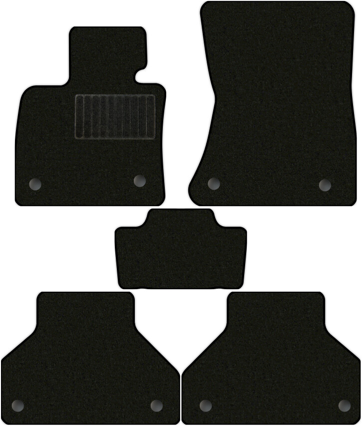 Коврики текстильные "Комфорт" для BMW X5 II (suv / E70) 2006 - 2010, черные, 5шт.