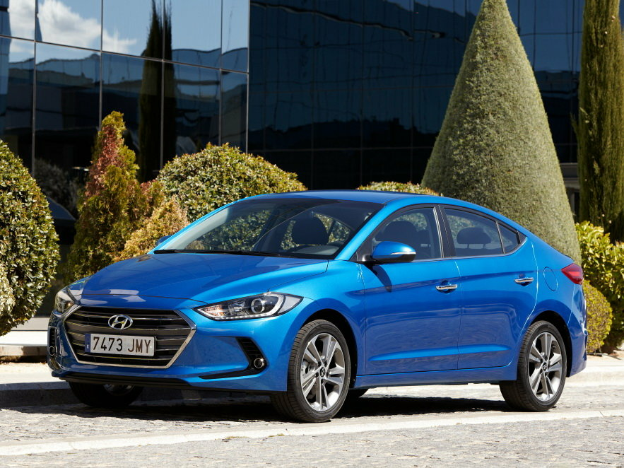 Коврики текстильные "Комфорт" для Hyundai Elantra VI (седан / AD) 2015 - 2019, ые, 4шт.