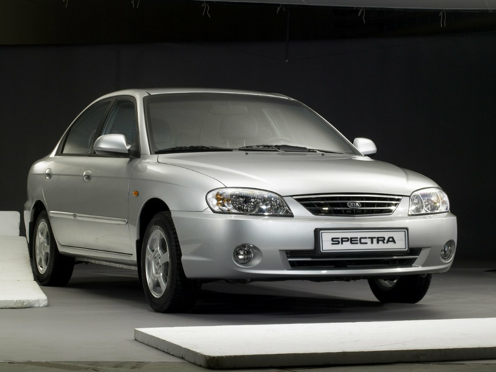 Коврики ЭВА "EVA ромб" для Kia Spectra (седан / LD) 2004 - 2011, черные, 4шт.