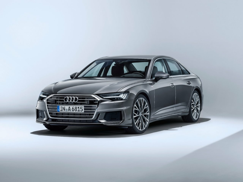 Коврики текстильные "Премиум+" для Audi A6 V (седан / C8) 2018 - Н.В., черные, 4шт.