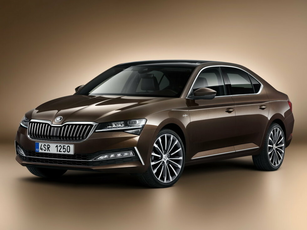 Коврики текстильные "Стандарт" для Skoda Superb III (лифтбек / 3V3) 2019 - Н.В., черные, 5шт.