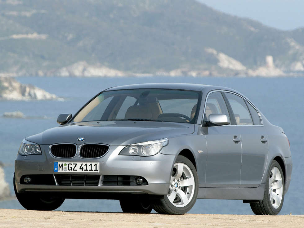 Коврики ЭВА "EVA ромб" для BMW 5-Series (седан / E60) 2003 - 2007, черные, 4шт.